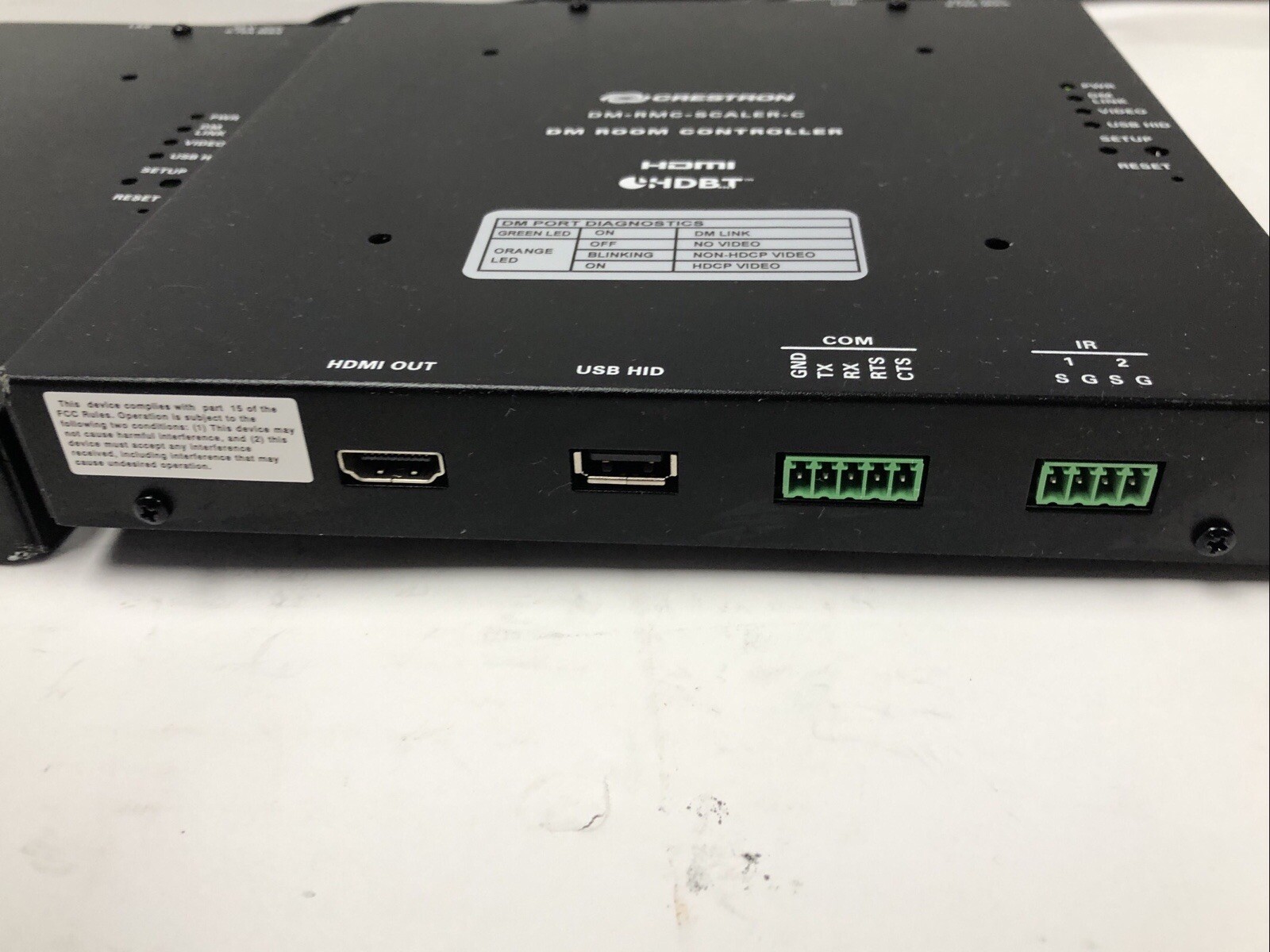 LOT OF 2 CRESTRON DM  HDMI ROOM CONTROLLER DM -RMC-SCALER-C TESTED WORKING