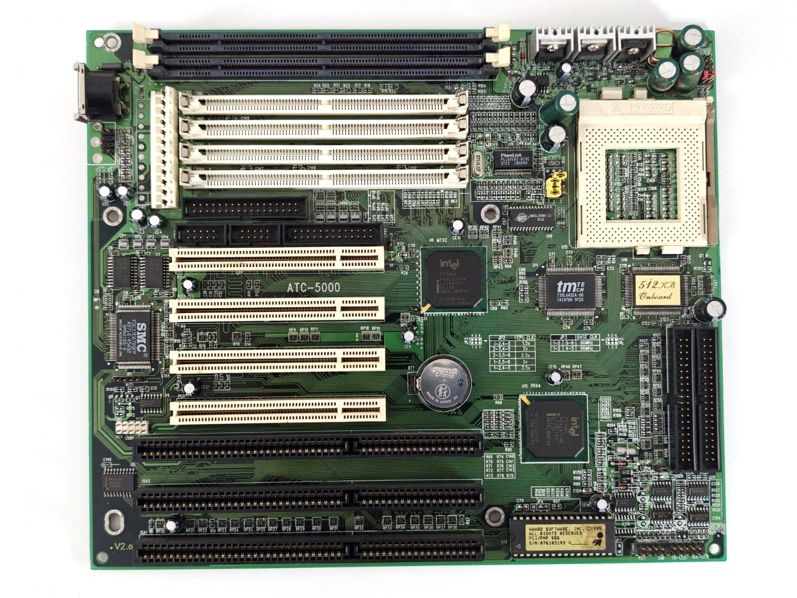 A-trend ATC-5000 socket 7 mainboard 512kb cache