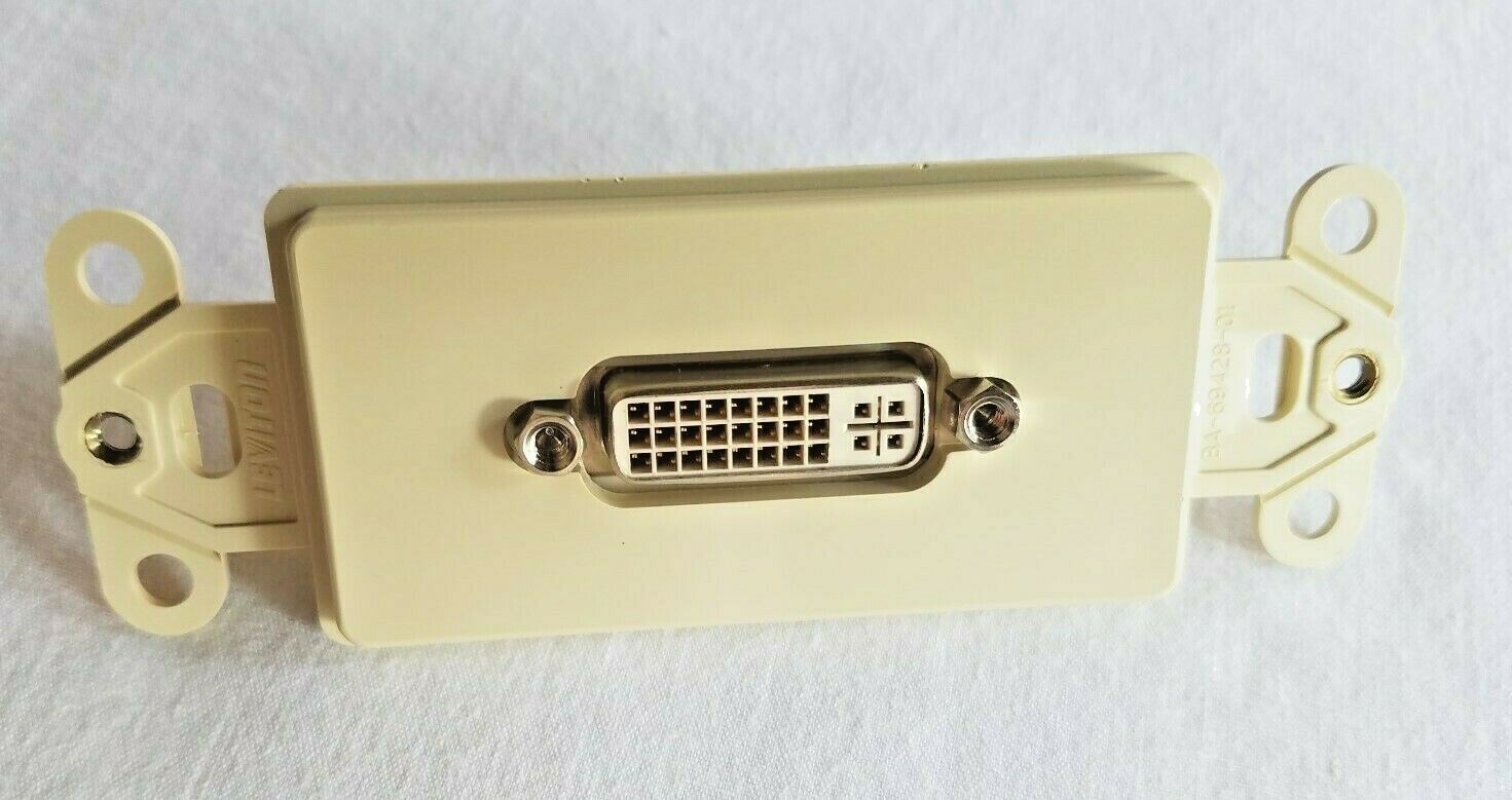 41648-I Leviton DVI-I Feedthrough Decora Insert QuickPort Connector