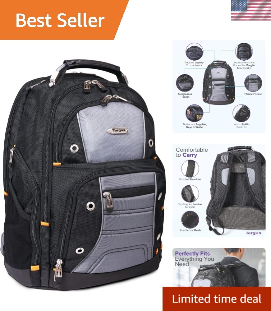 Drifter II Laptop Backpack, Black/Gray - Backpack for Men, Business, Travel, ...