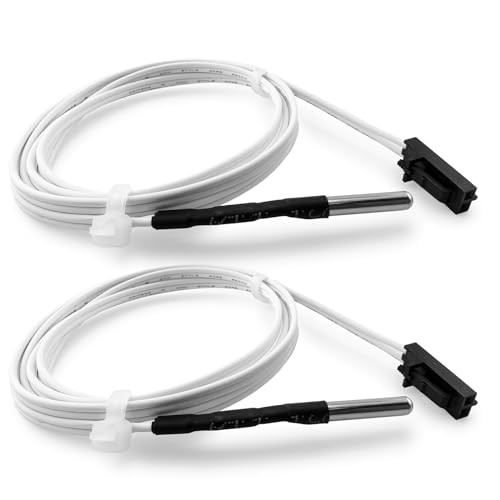 2Pcs Prusa MK3s+ Thermistor, 3D Printer NTC 100K 3950 Prusa MK3 Thermistor