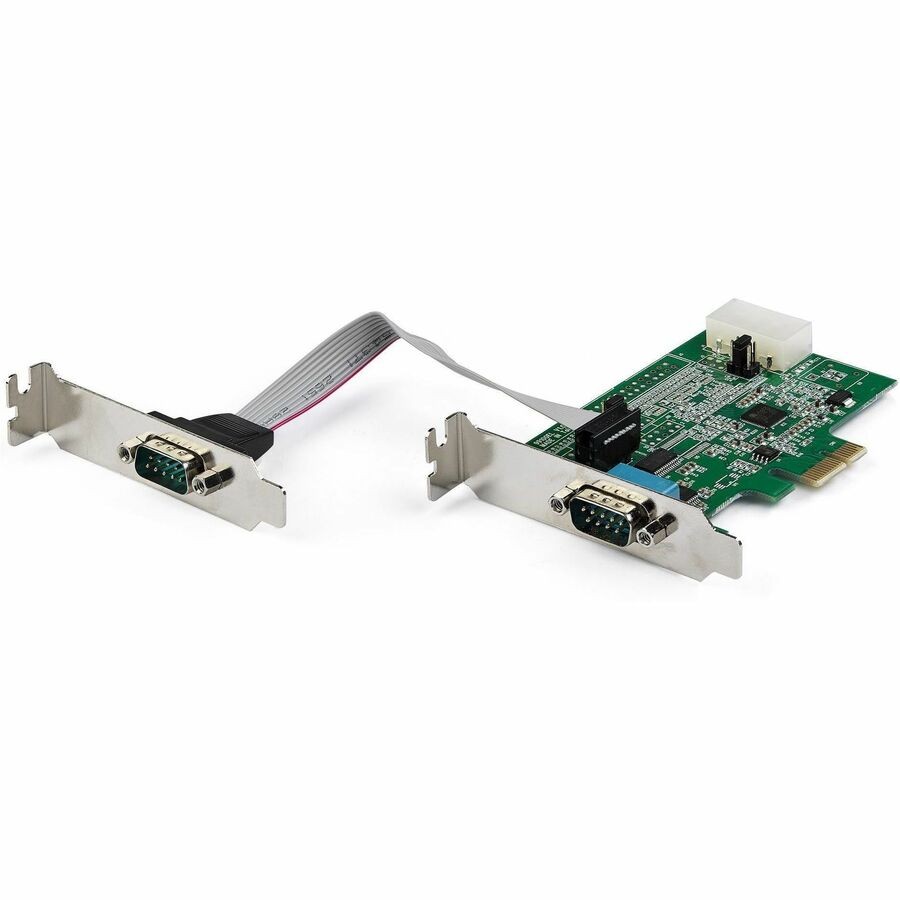 StarTech 2-port PCI Express RS232 Serial Adapter Card, PCIe Serial DB9
