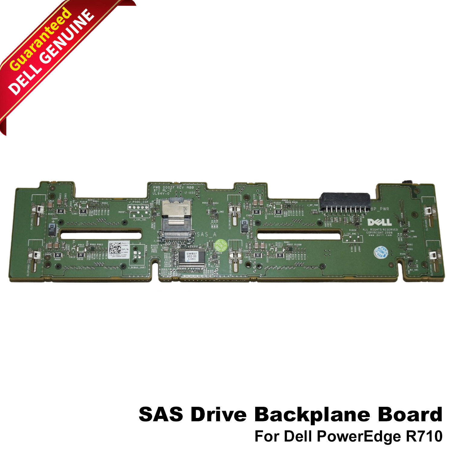 Dell PowerEdge R710 3.5" 4-Bay SAS/SATA Hard Drive Backplane C389D