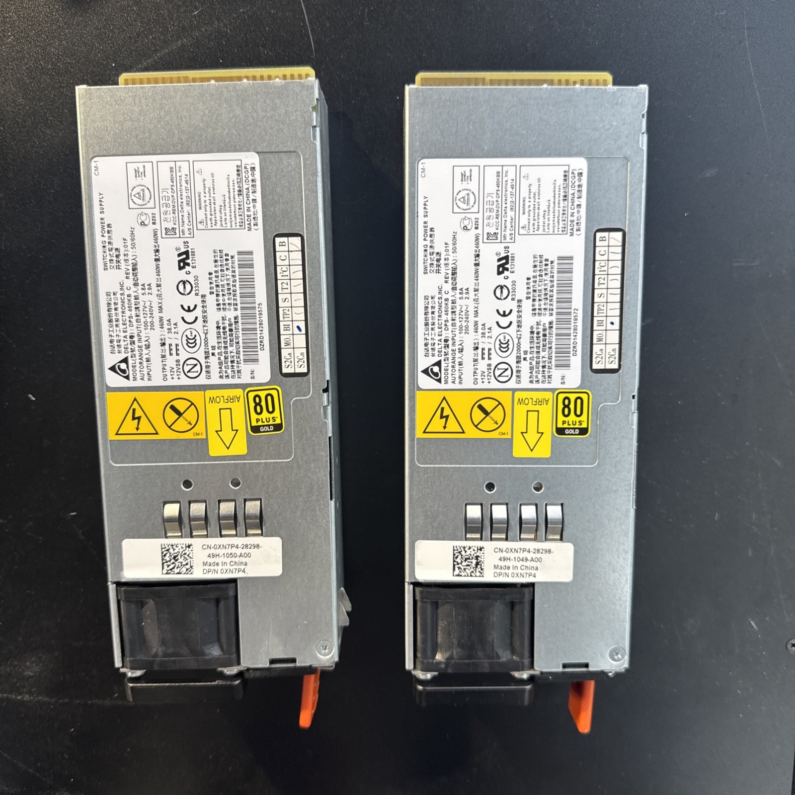 Delta Electronics DPS-460KB C 460W Switching Power Supply 460W Lot of 2. #P46