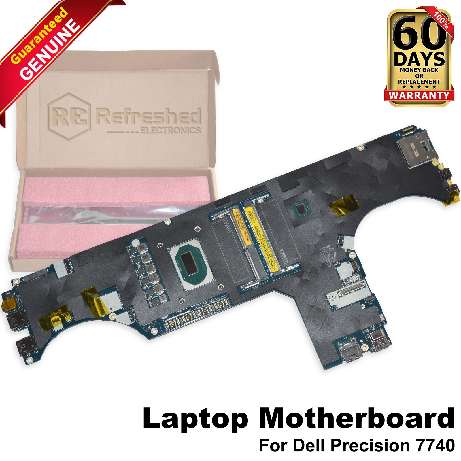 Dell Precision 7740 Motherboard i9-9980H Octa-Core 2.4GHz CPU LA-H281P VG304