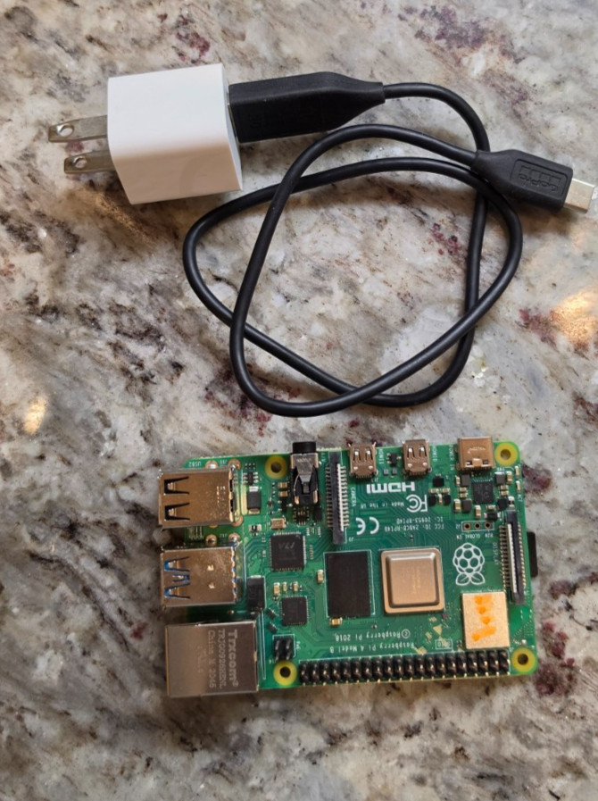 Raspberry Pi 4 Model B 64bit Quad Core Cortex-A72 4GB + 64GB SD CARD + Power ADP