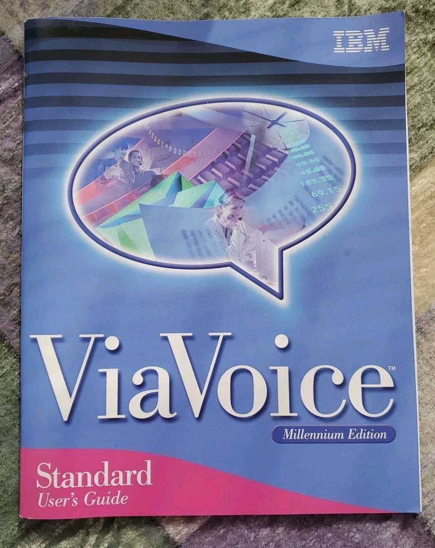 Vintage Software -IBM ViaVoice-Windows Millennium Edition Box, Manuals, Inserts