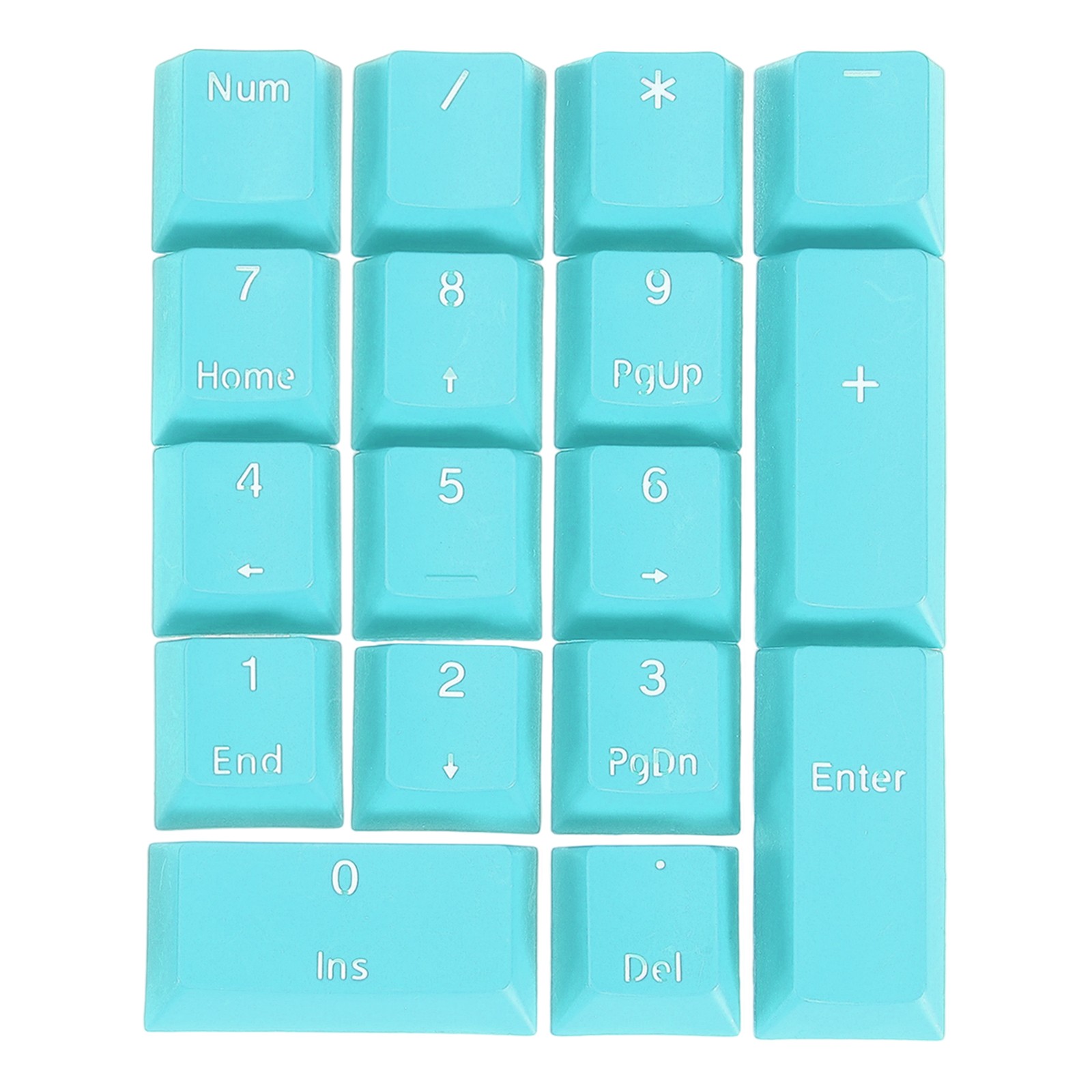 17 Key PBT Keycap Set Mechanical Numeric Keypads for Keyboard Blue