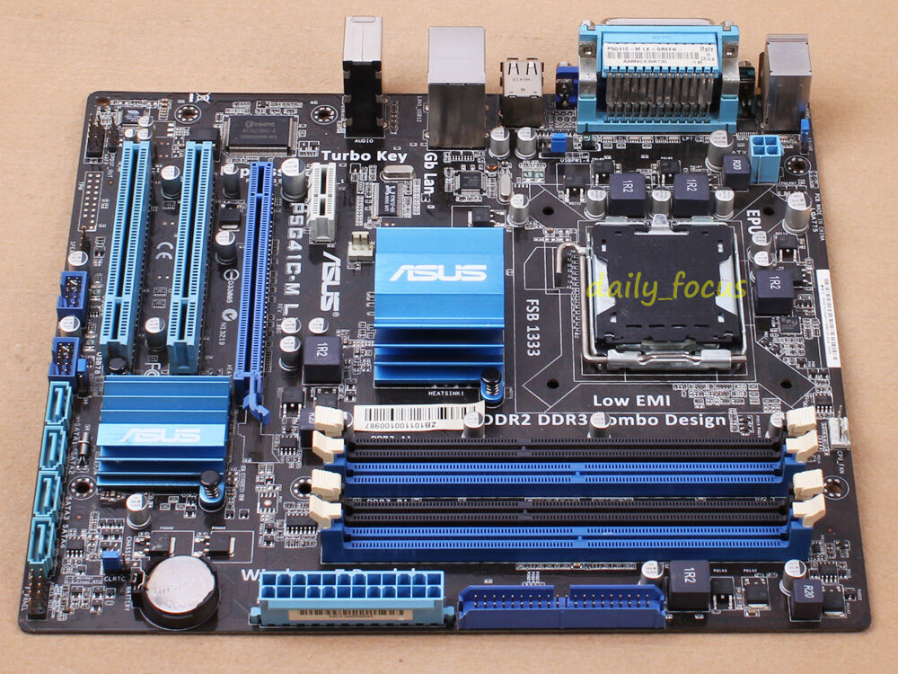 ASUS P5G41C-M LX Intel G41 LGA 775 Socket DDR3/DDR2 Motherboard
