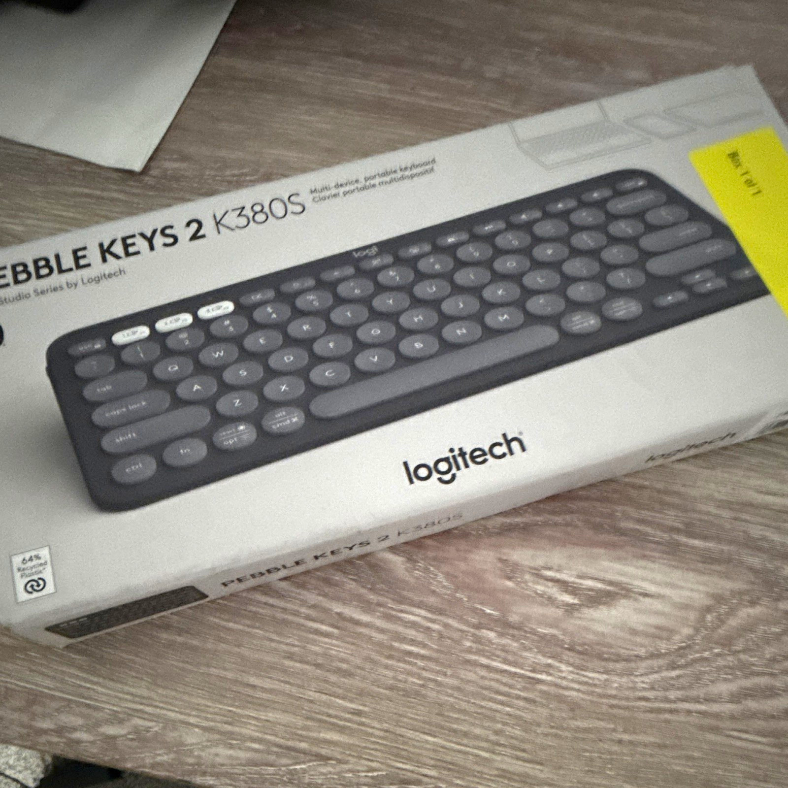 Logitech Pebble Keys 2 K380S Bluetooth Slim Portable Keyboard Black QWERTY