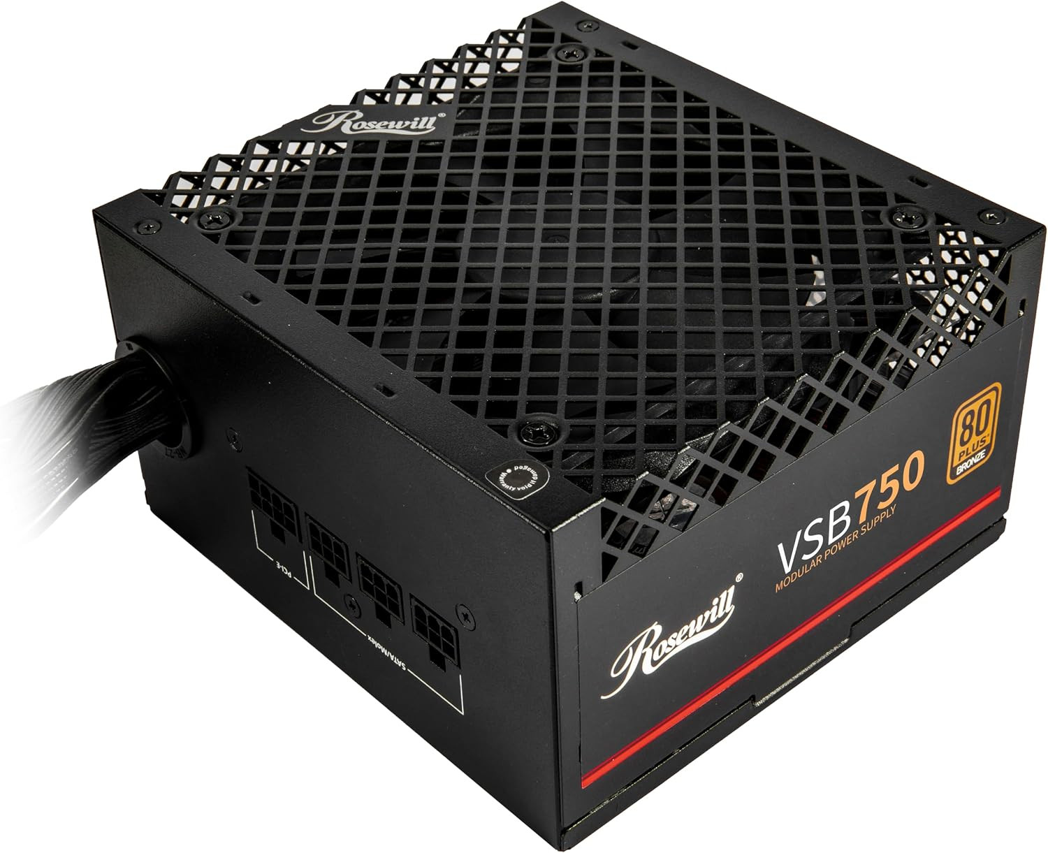 VSB 750W 80+ Bronze, ATX 3.0 & 3.1 Compatible, Semi-Modular Power Supply, Pcie 5