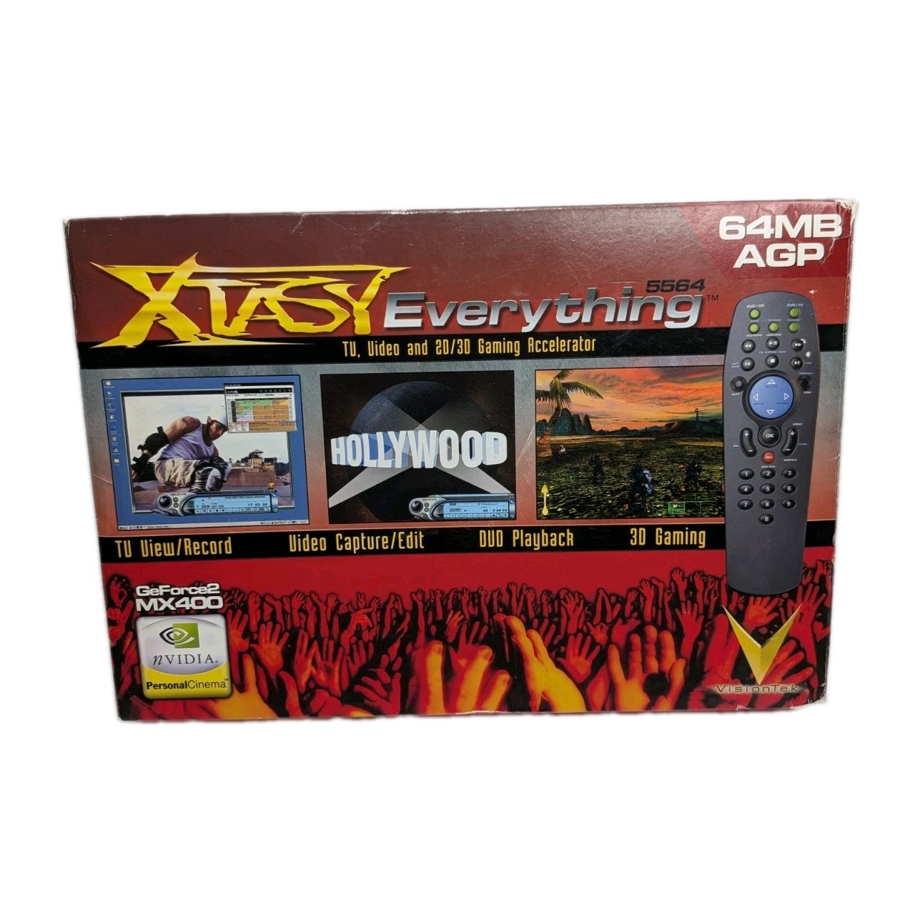 VisionTek Xtasy Everything 5564 GeForce2 MX400 Personal Cinema UNUSED SEE DESCRI