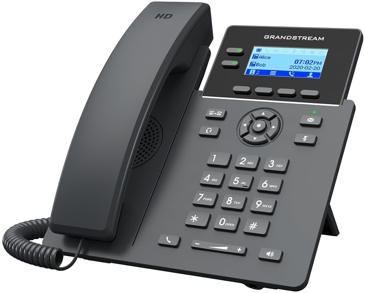 GRP2602P IP | 2 Lines, 4 SIP Accounts | 2.4-Inch LCD Display | Dual-Port 10/1...