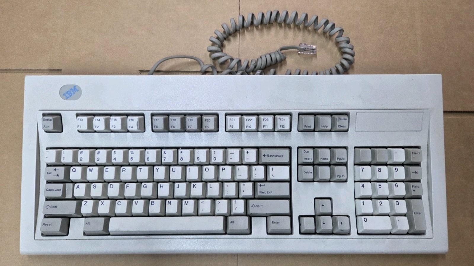 Rare 1993 IBM Model M terminal keyboard RJ45 P/N 1395665 VGC