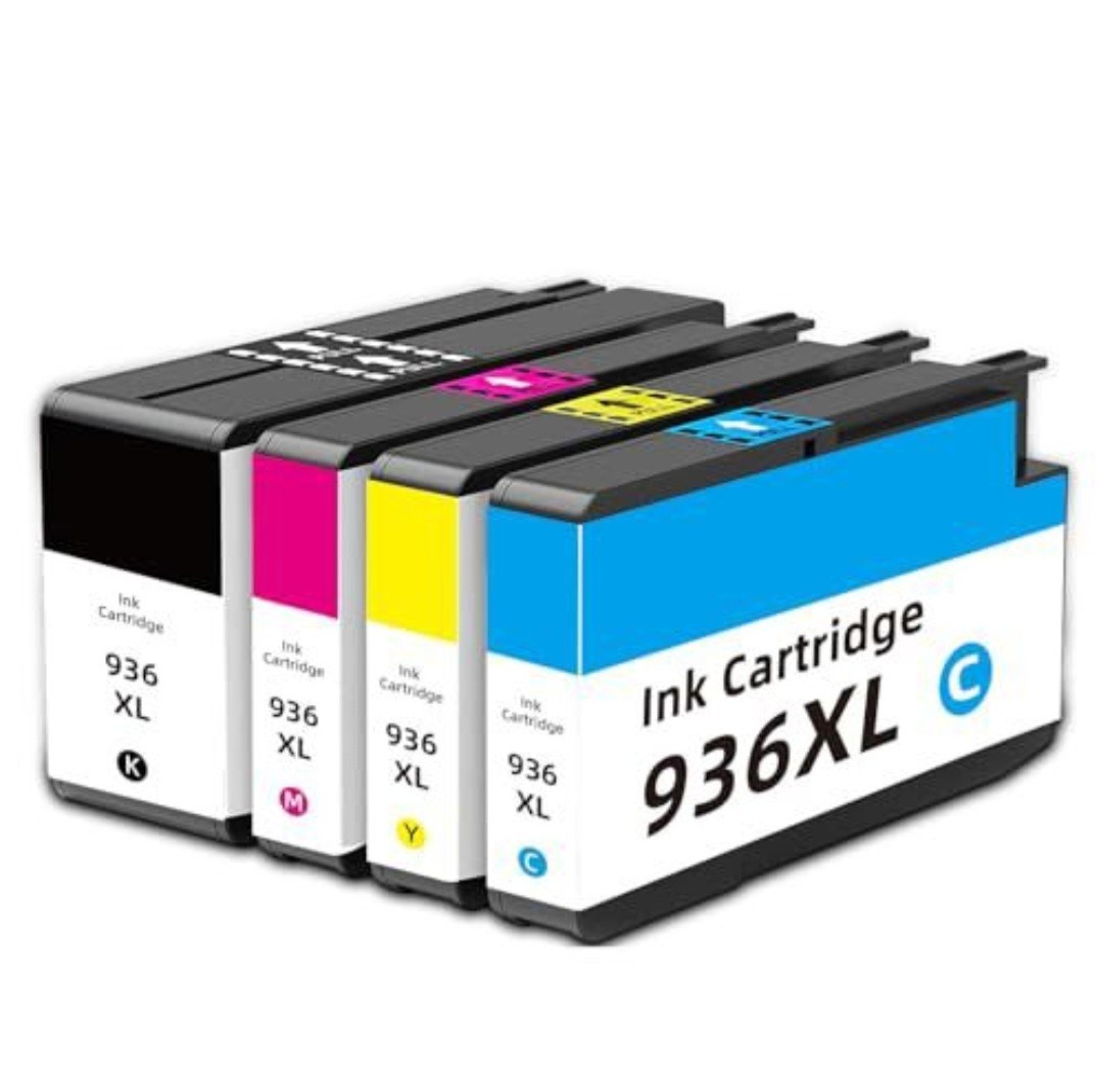 Relcolor Ink Cartridges Replacement for 936XL KCMY 4 Pack-3