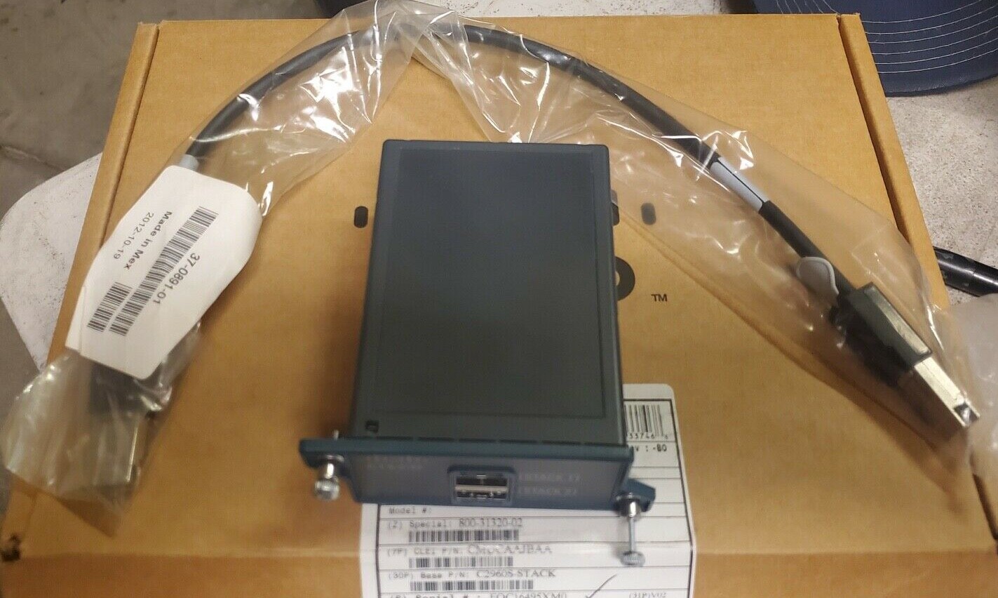 New Cisco (C2960S-STACK) - Catalyst FlexStack Module W/ Bladeswitch (37-0891-01)