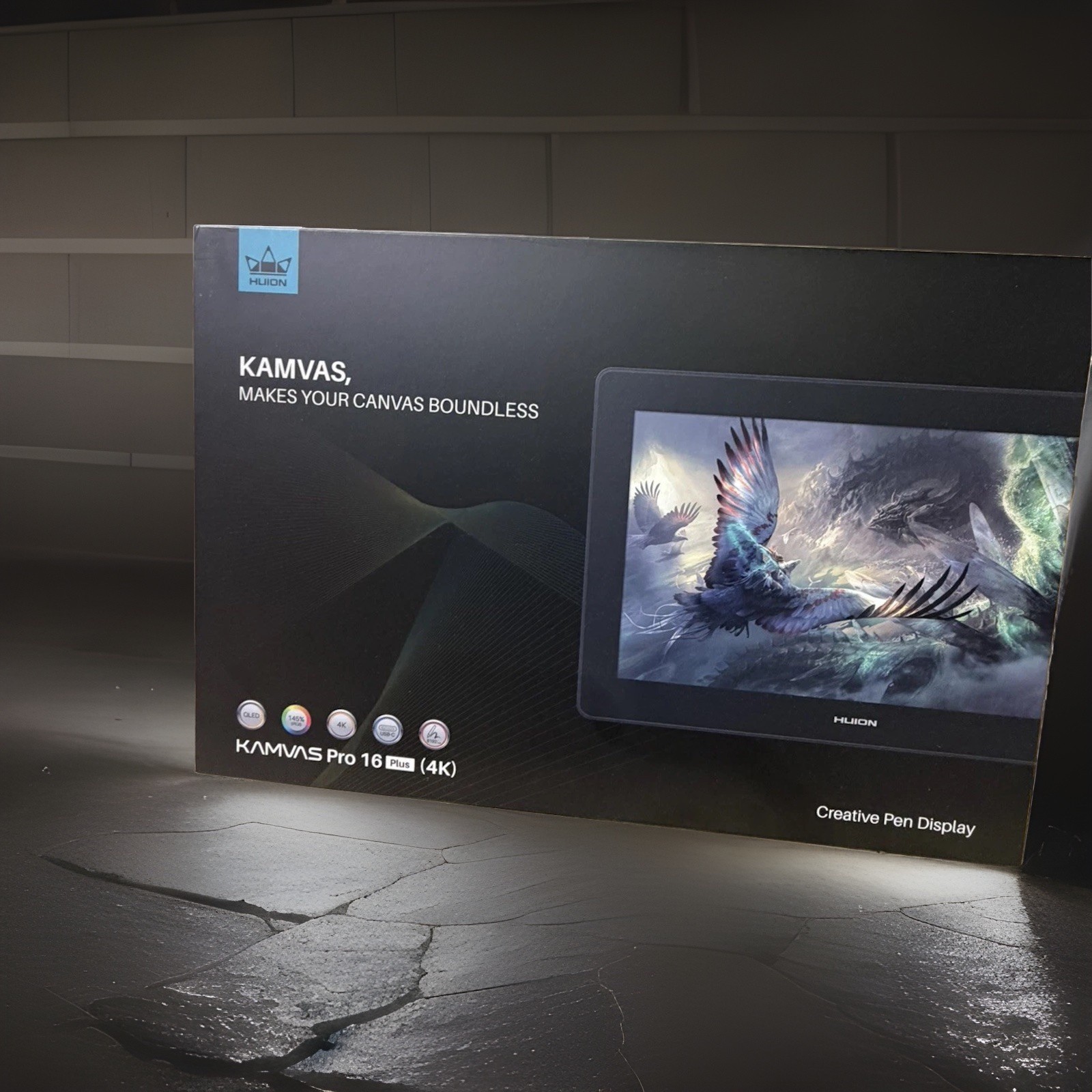 HUION KAMVAS PRO 16 Plus 4K UHD Graphics Drawing Tablet with Screen. Open Box.
