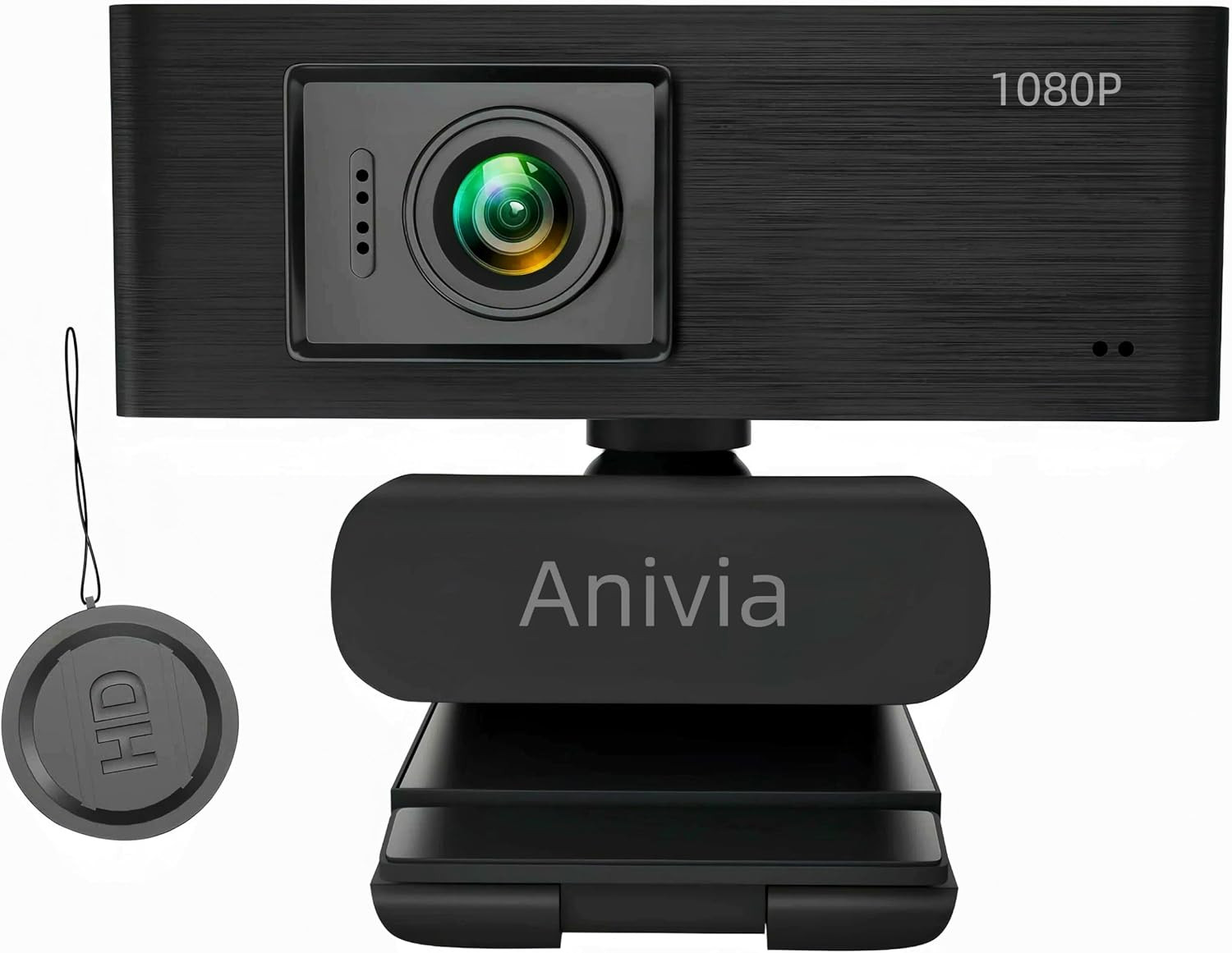 Upgraded Full HD 1080P Webcam with USB Plug, Privacy Cover- Computer Web