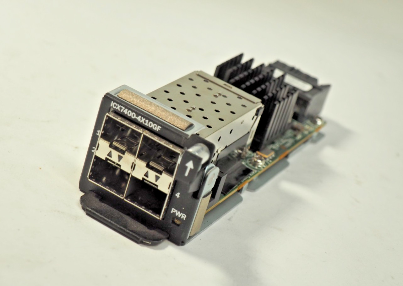 Brocade Ruckus ICX7400-4X10GF 4-Port SFP+ Switch Expansion Module