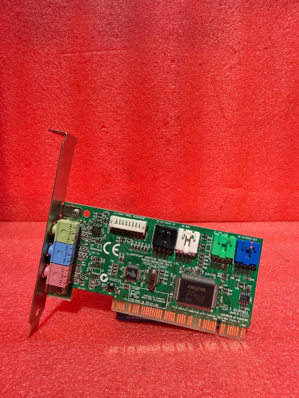 Genuine Creative Sound Blaster CT5807 PCI Sound Card Dell P/N: 3196W