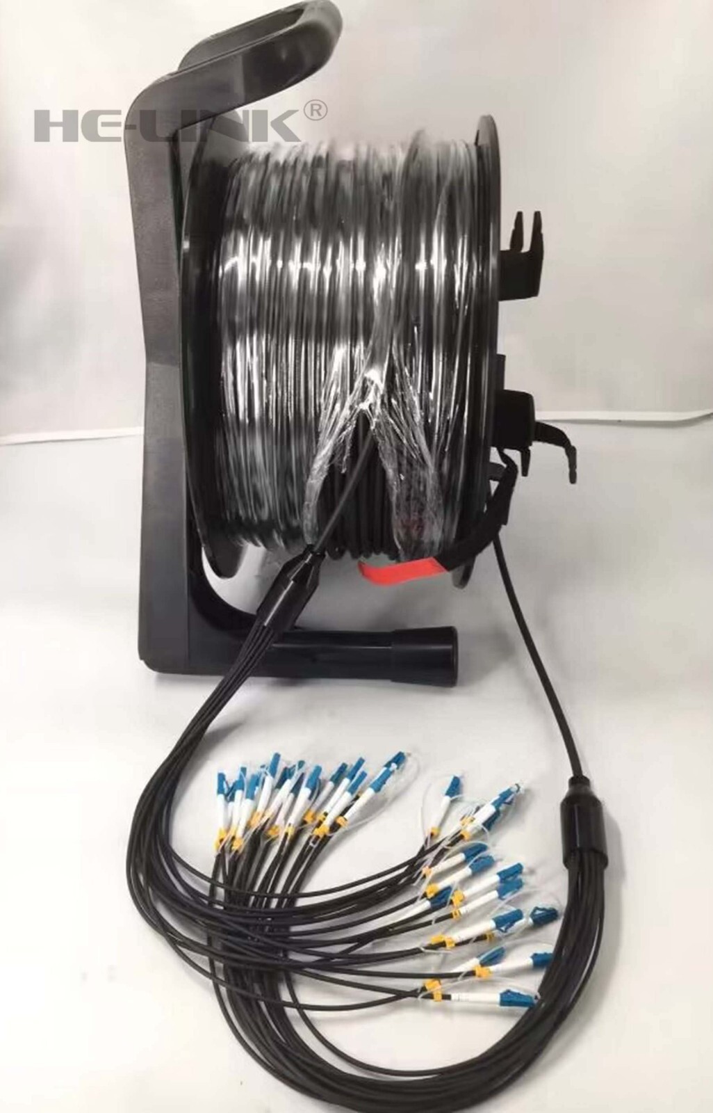 1000ft LC-LC Outdoor Armored Singlemode 24 Strands with Tactical Cable Reel