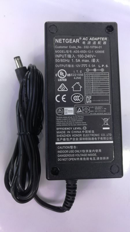 POWER SUPPLY fits FOR NETGEAR ADS-65DI-12-1 12060E 12V 5.0A Wireless Router, AP