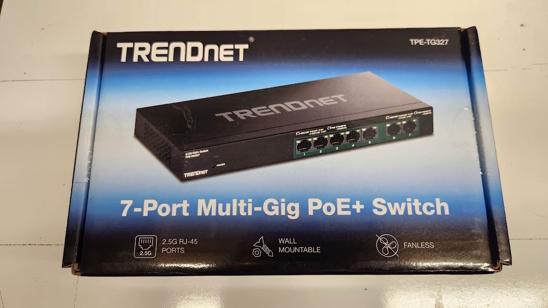 TRENDnet TPE-TG327 7-Port Multi-Gig PoE+ Switch 2.5G Fanless Brand New