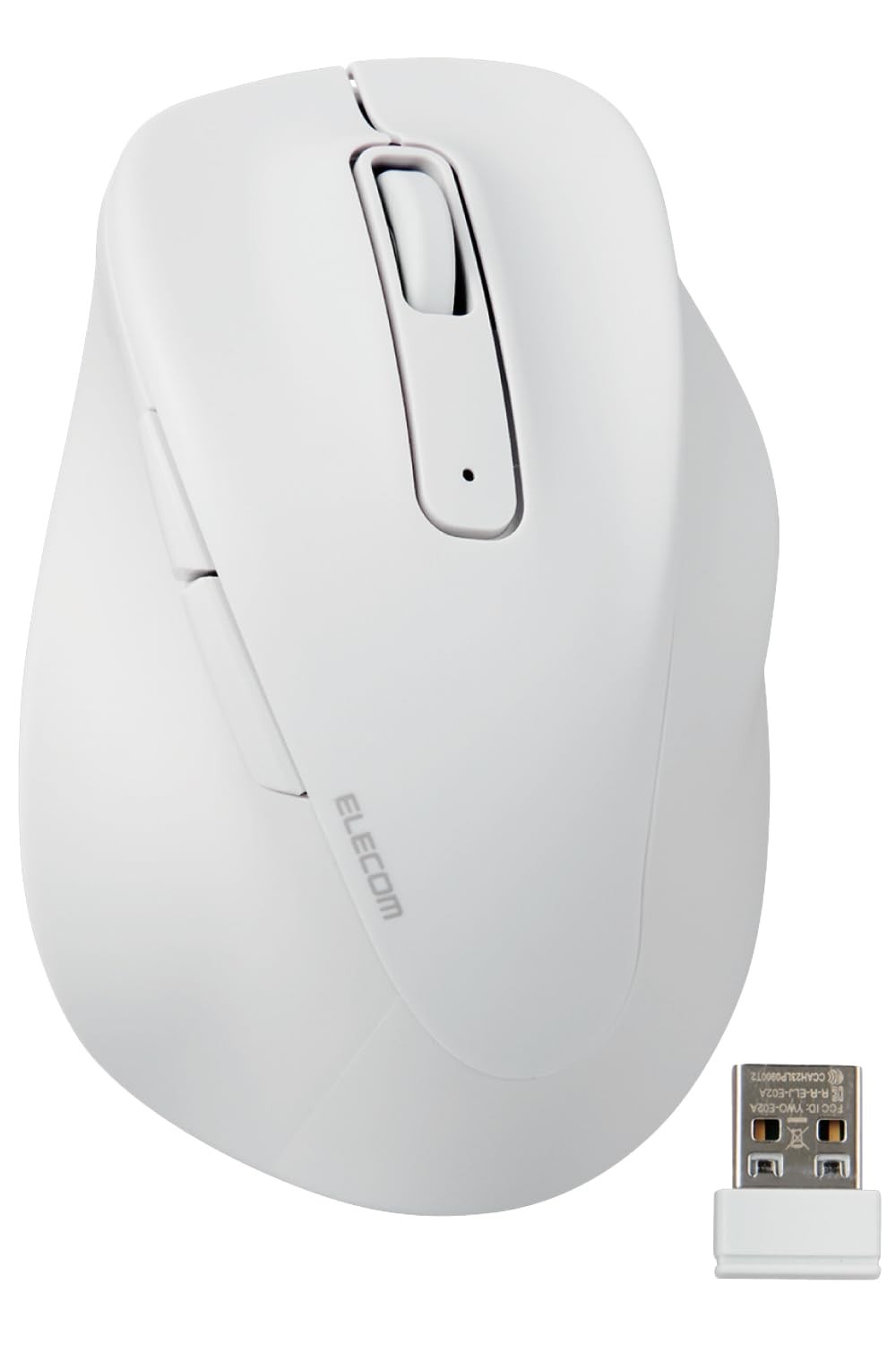 ELECOM EX-G 2.4GHz Quiet Wireless Mouse, White, M-XGS30DBSKWH