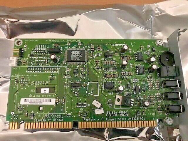 VINTAGE ESS ES1868 16 BIT ISA SOUND CARD COMPAQ 247428-001 RM2-SC