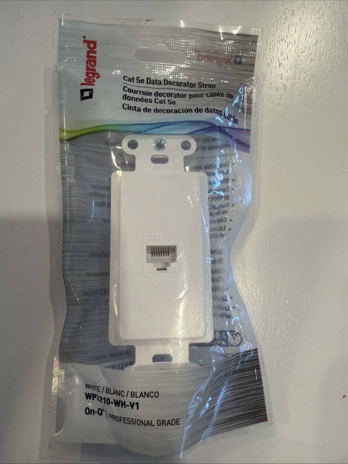 Legrand Cat5e Data Decorator  Strap Wp3210-wh-v1 NEW