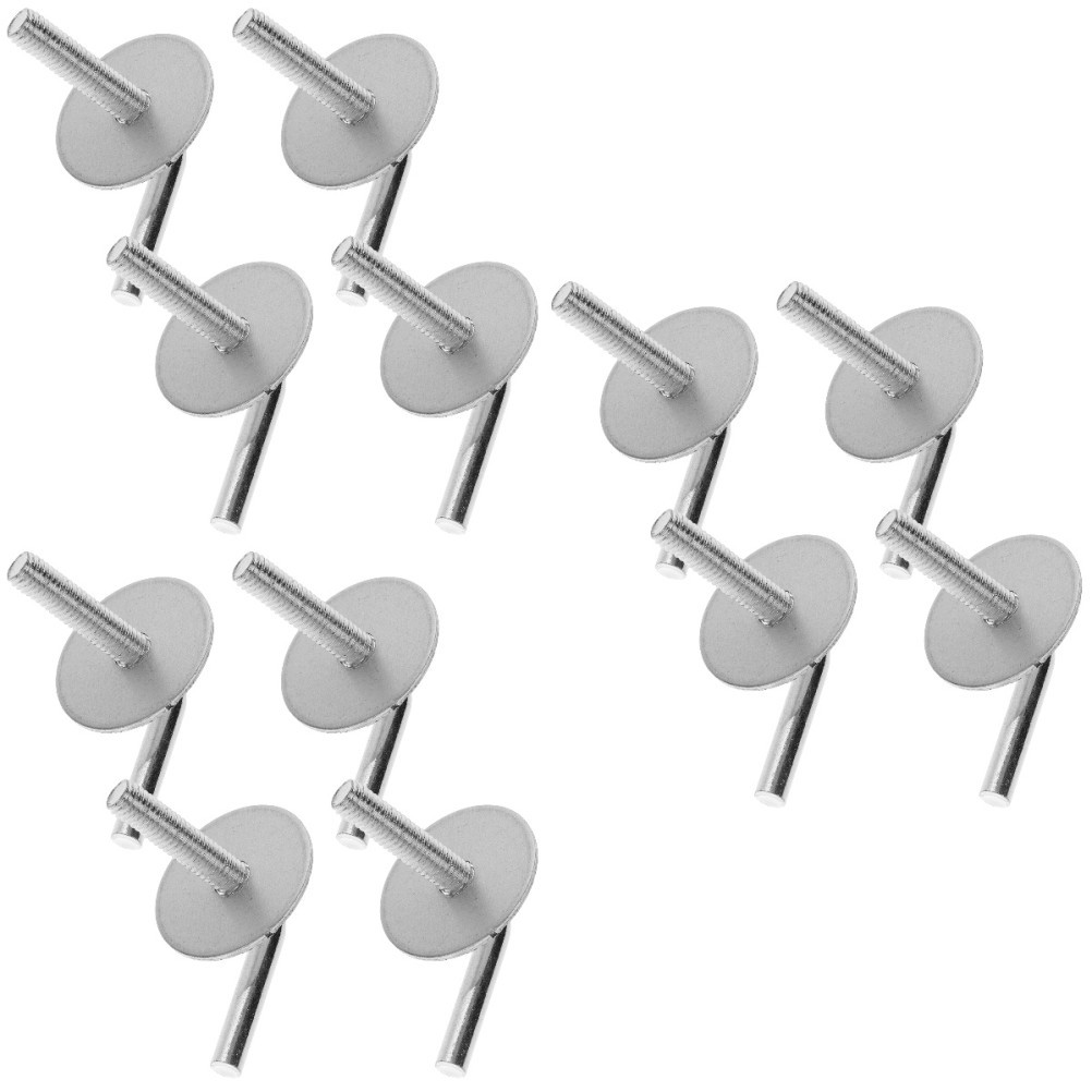12Pcs Fan Stand Screw Kit Iron Fan Base Fixing Hardware Silver