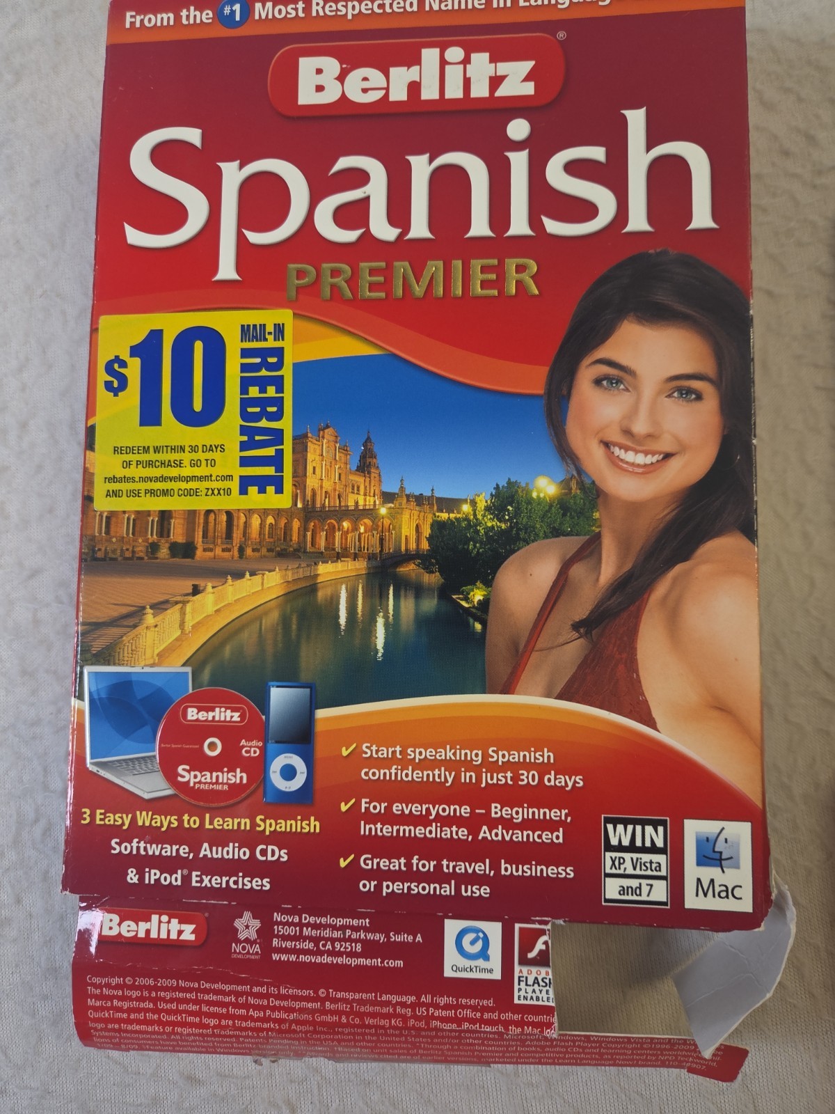 PC/Mac Learn Spanish Berlitz Spanish Premier  Software Audio CDs iPad 1014