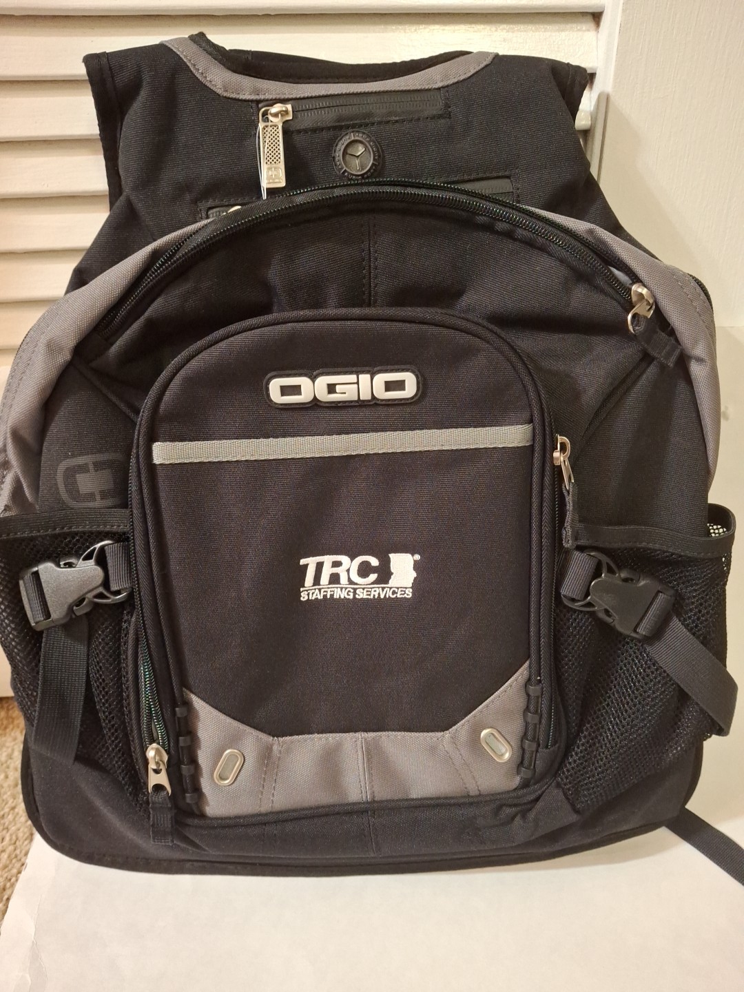 OGIO FUGITIVE Black and Grey New with Tags Back Pack Audio Pocket