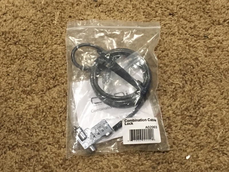 SET OF 3 CODi A02003 Combination Cable Lock  (4-Digit) 065030819862 Brand New
