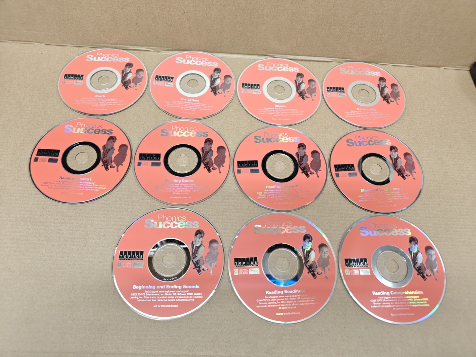 Lots Of 11 Phonics Success Discs, Reading, Words, The Letter... (4-2-2)