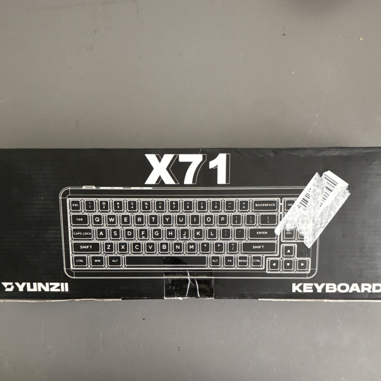 YUNZII X71 Mechanical Keyboard Tri-Mode Wireless USB-C Hot Swap Pink QWERTY