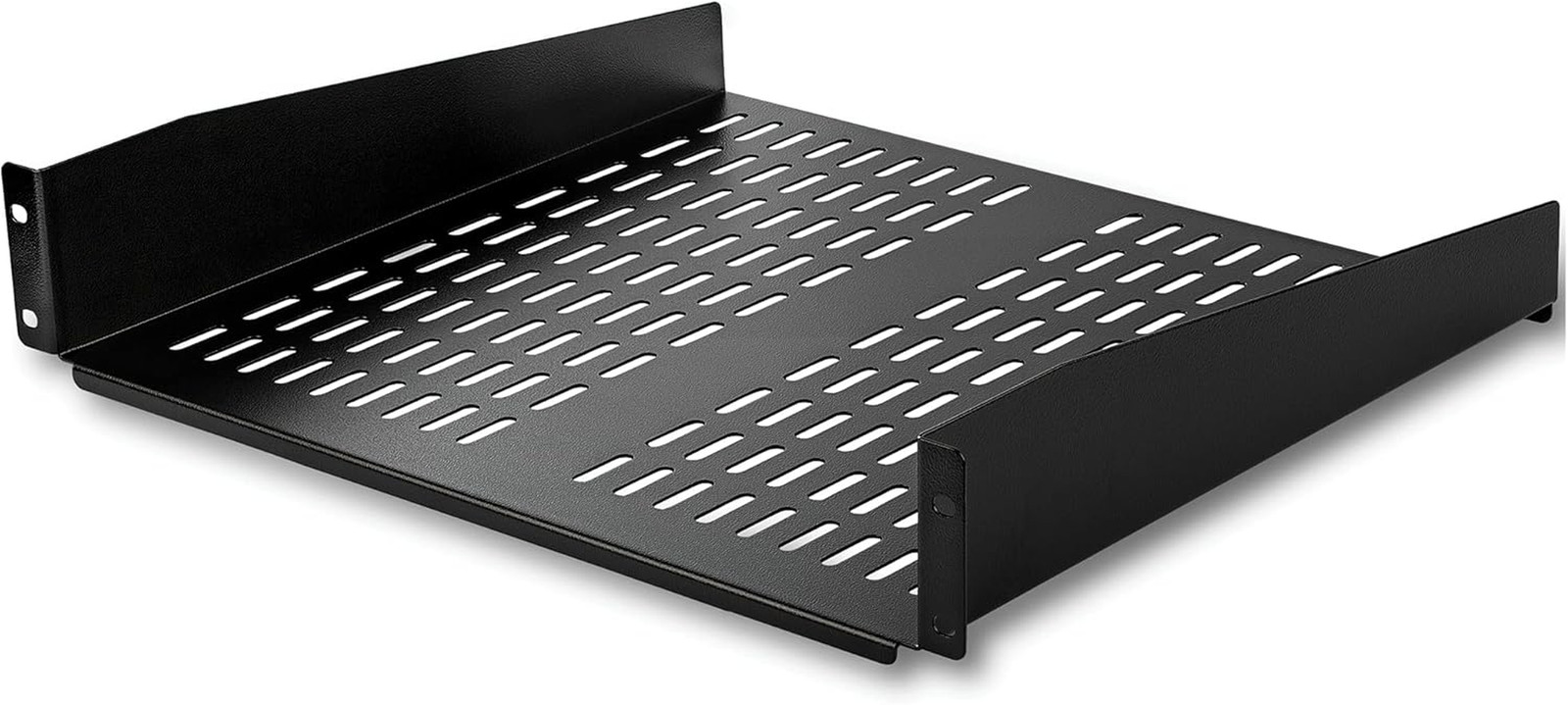 2U Server Rack Shelf - Universal Vented Rack Mount Cantilever Tray for 19" Netwo
