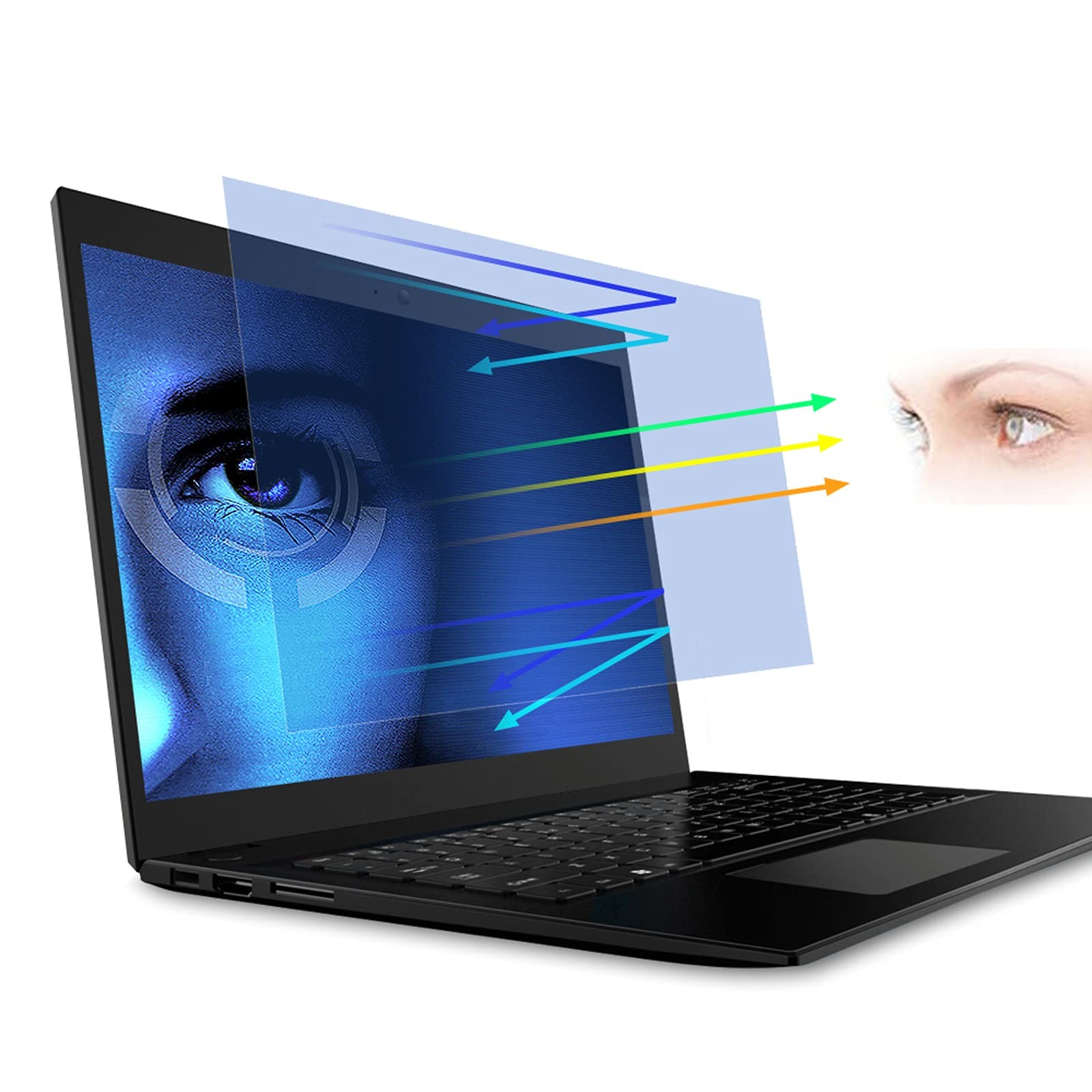 2 Pack 14" Laptop Screen Protector Eye Protection Anti Glare Anti Blue Light ...