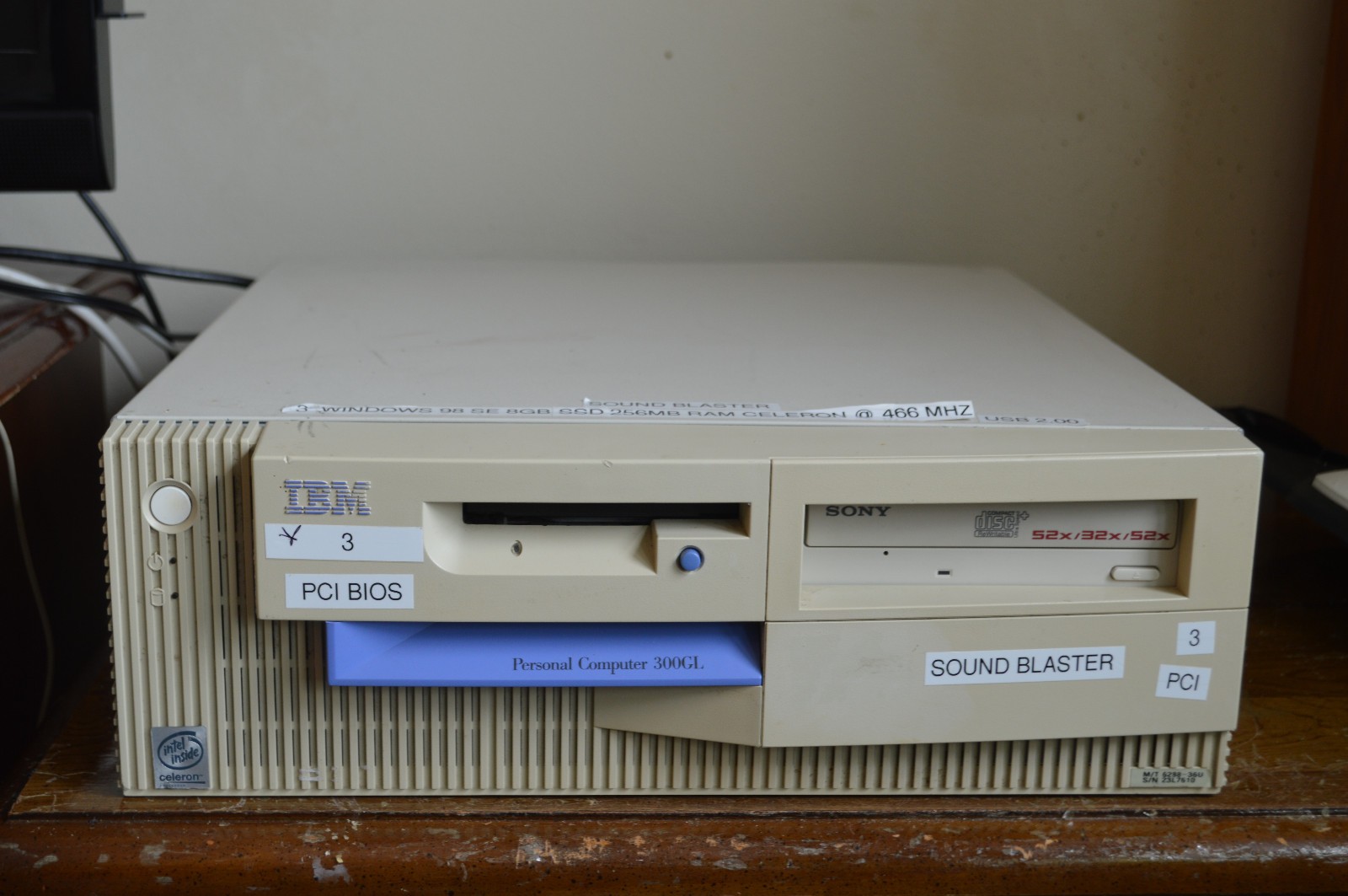 3-IBM PCI Model 300 GL type 628836U. Loaded . Warranty.