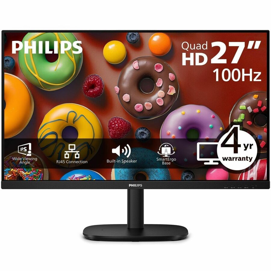 Philips 27B2U3601 27" Class WQHD LED Monitor - 16:9 - Black