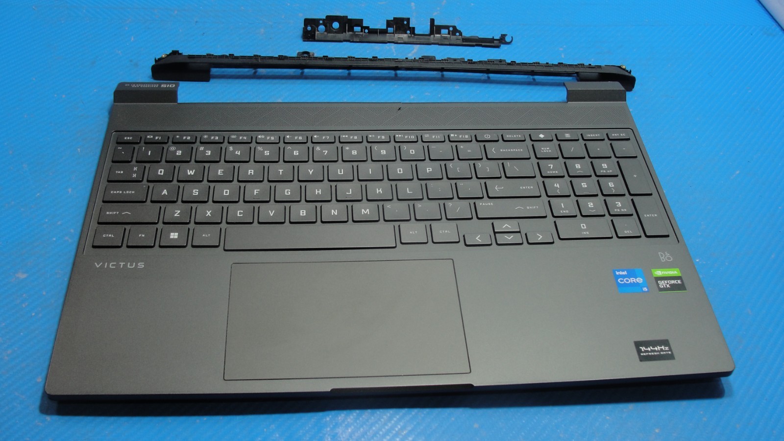 HP Victus 15-fa0031dx 15.6" Palmrest w/Touchpad Keyboard Backlit & Hinge