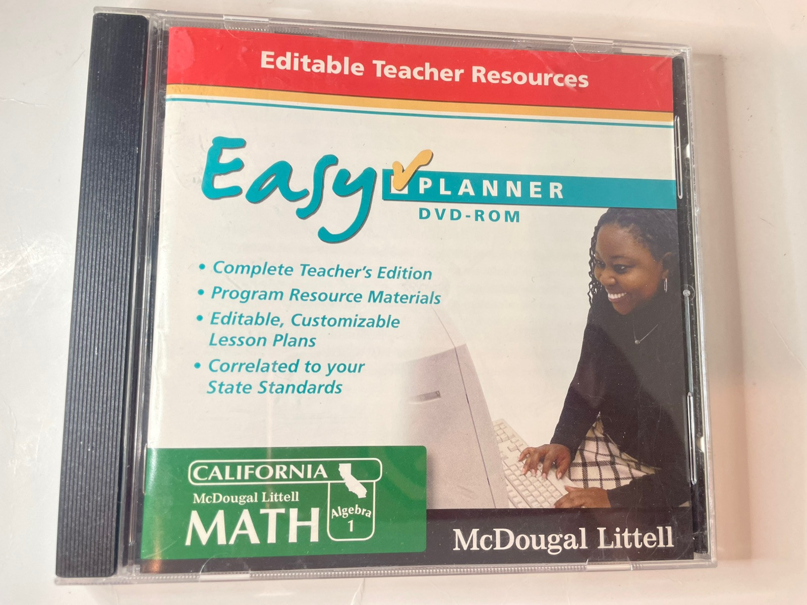 Algebra 1 Easy Planner DVD CD ROM Teachers Edition Lesson Plans McDougal Littell