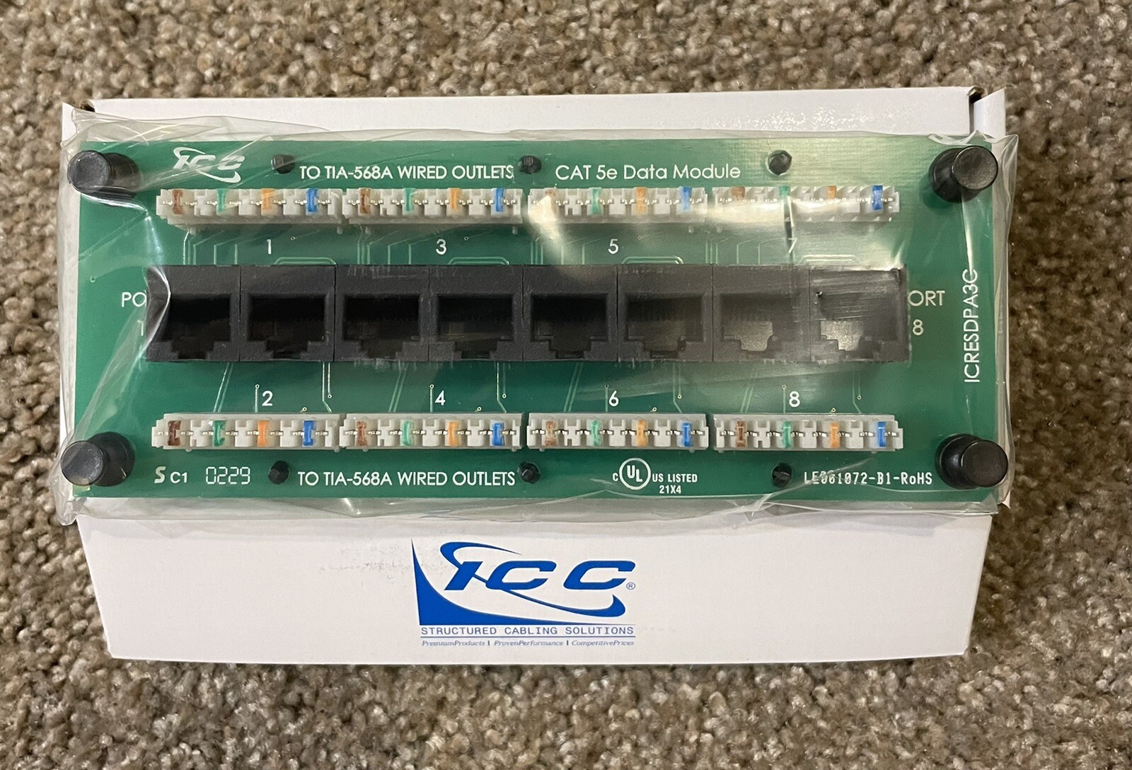 ICC ICRESDPB3C 8 Port Compact Module
