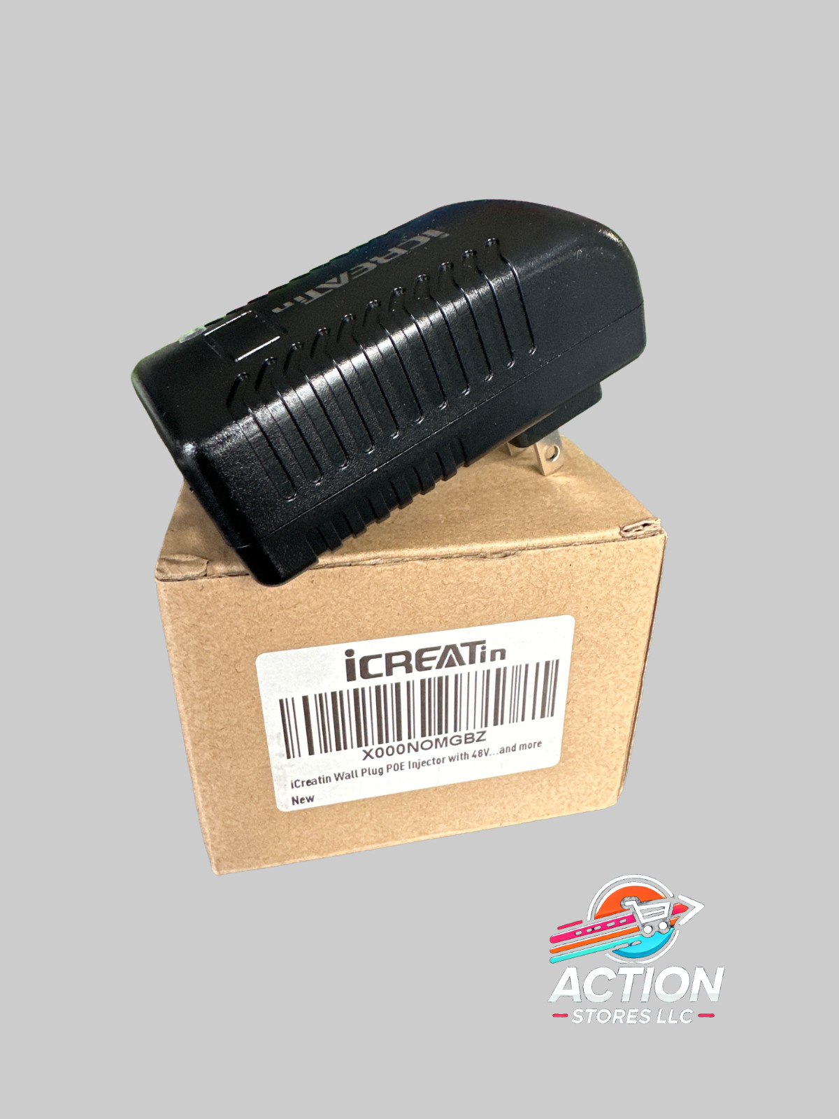 iCreatin Wall Plug PoE Injector 48V 24W Adapter Power Supply 802.3af US Plug NEW