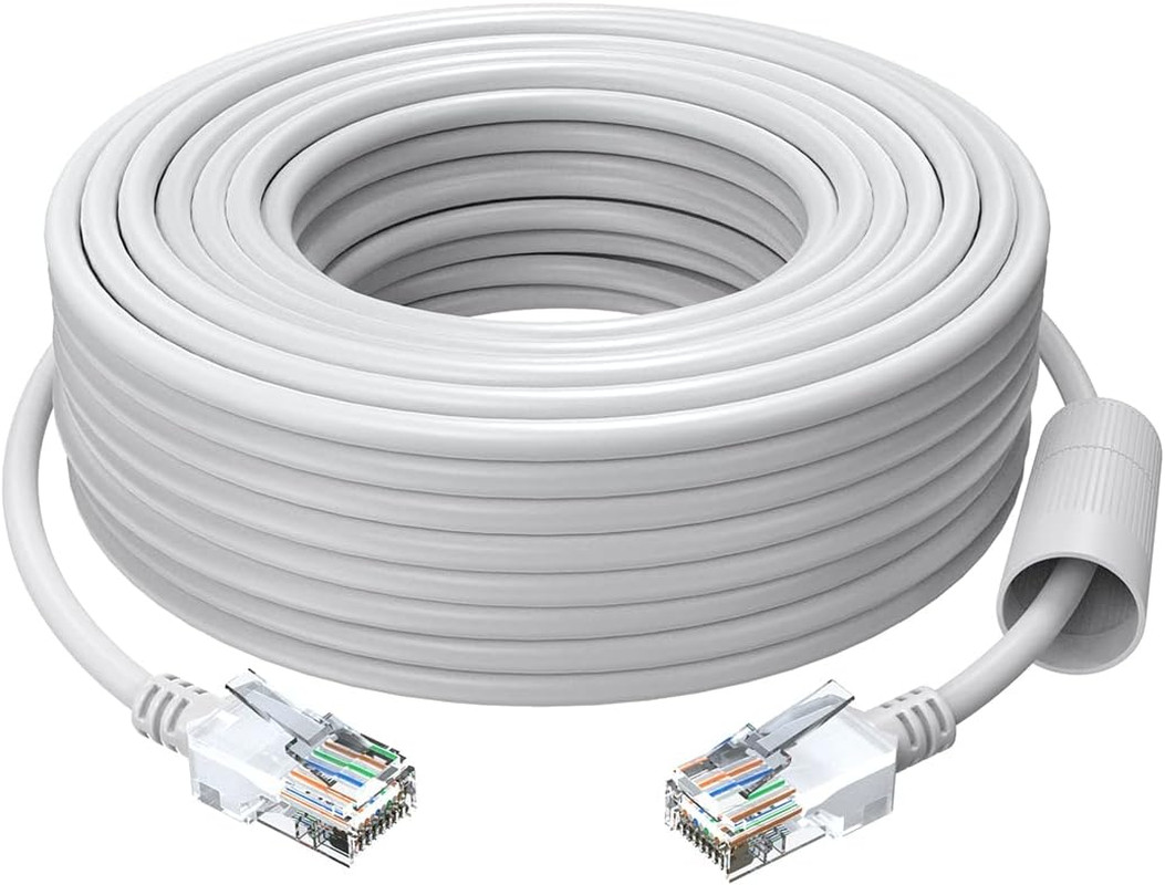 Cat5E Ethernet Cable 100Ft,High-Speed RJ45 Network Cable for Poe Security