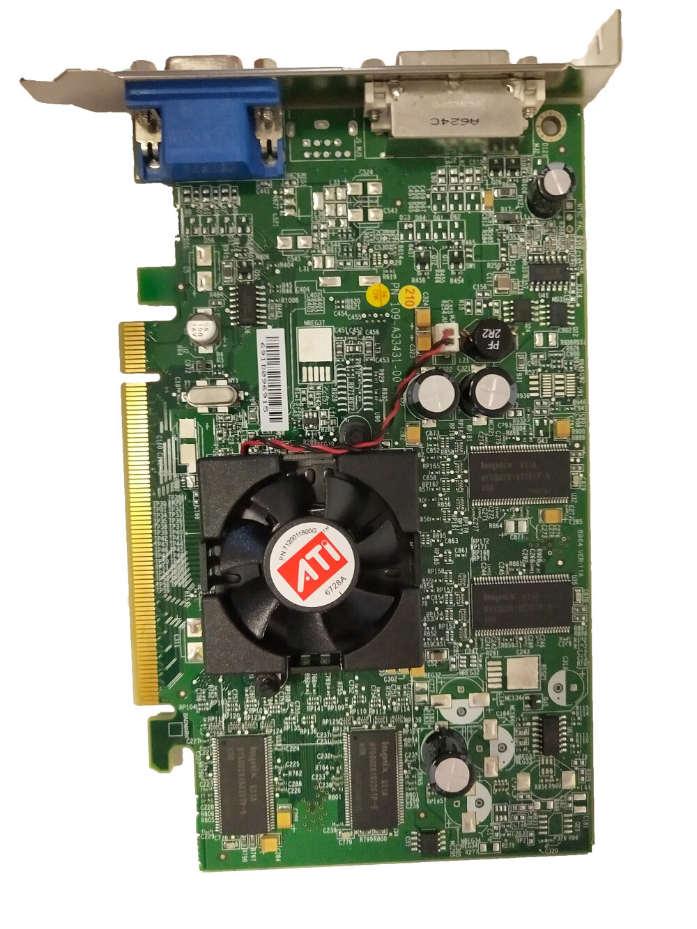Graphic Card For ATI Radeon 7200 PCI Video Card RAGE 6 32MB TESTED 109-75700-00