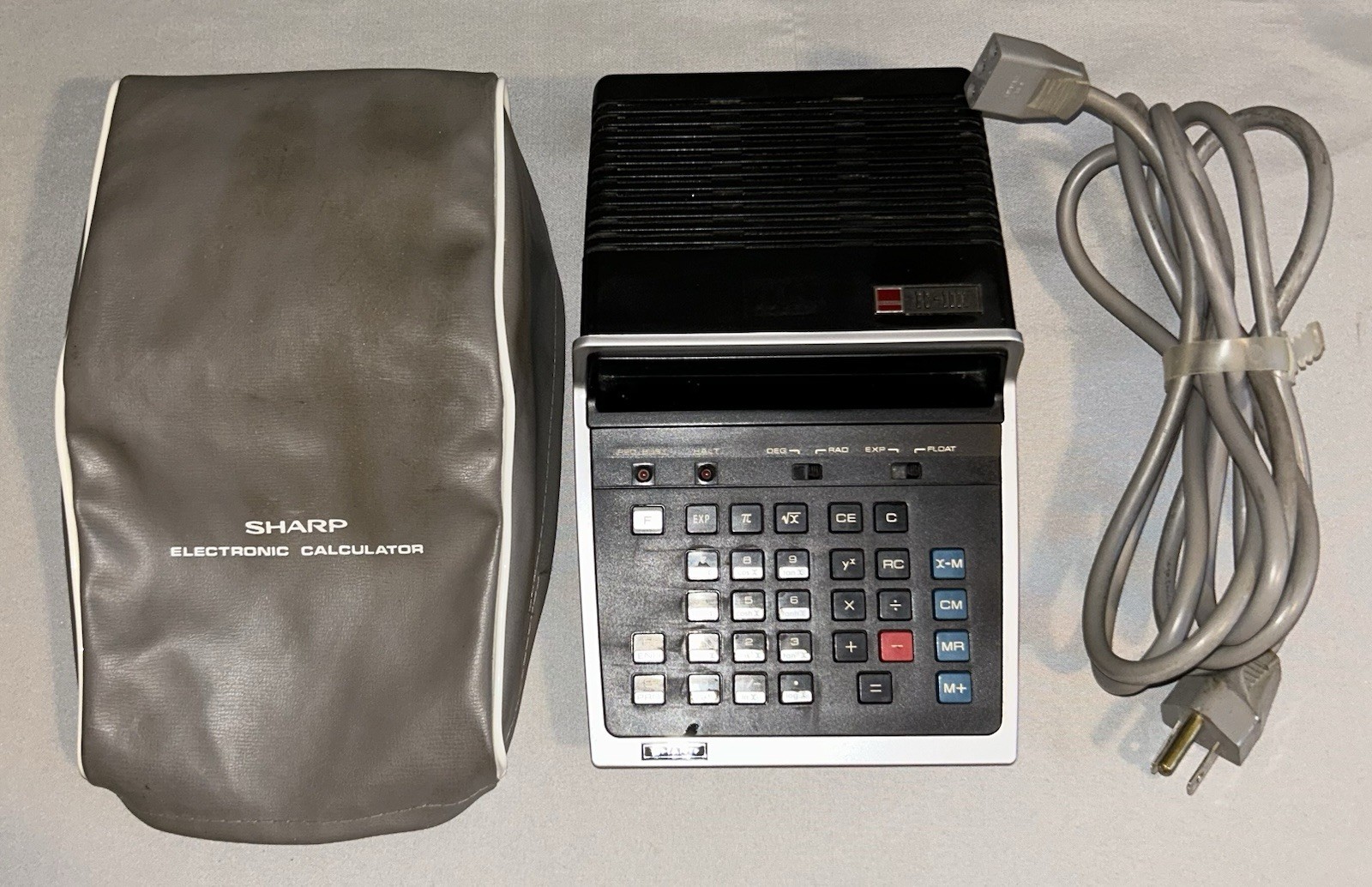 Sharp PC-1001 Vintage 1973 4-Bit Digital Microprocessor Desktop Calculator EUC