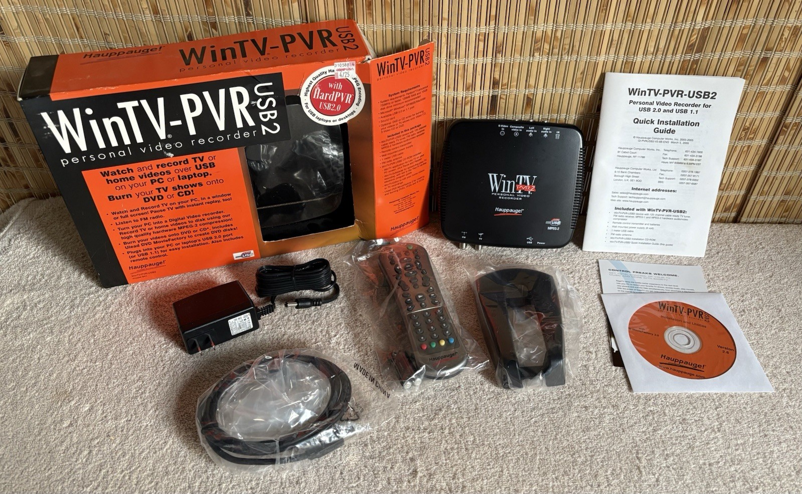Hauppauge WinTV-PVR USB2 Personal Video Recorder