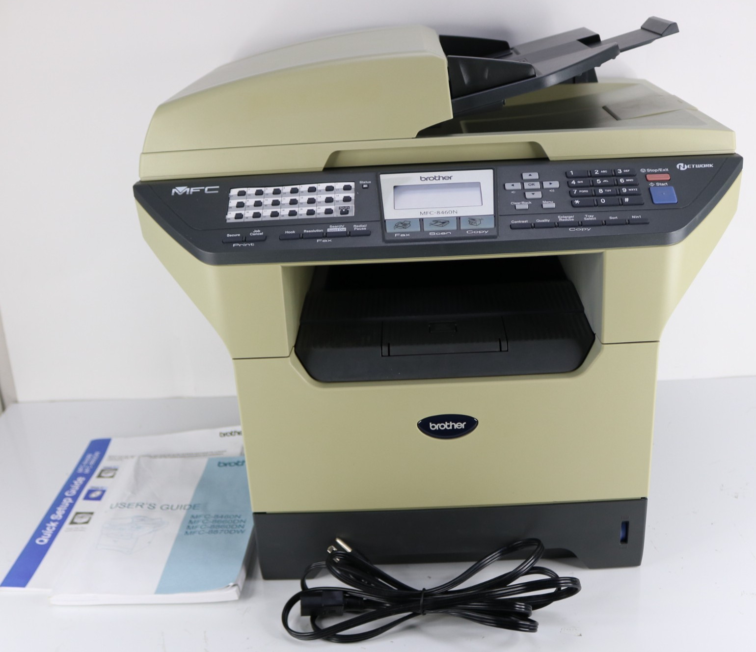 Brother MFC-8460N All-In-One Laser Printer * Pre-Owned VG * With Manual AC Cable