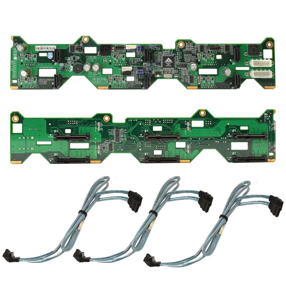 Supermicro Backplane SAS828TQ 2U 6x SAS / SATA 3.5 inch LFF + 6x SATA Cable